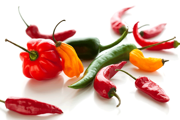 Scoville Scale for 101 hot peppers